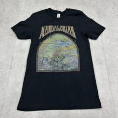 マンダロリアン　ベビーヨーダ　トップス　半袖　Tシャツ　古着　ブラック　黒　S