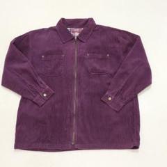 DENIM & Co. 90's 太畝 コーデュロイ フルジップ シャツ