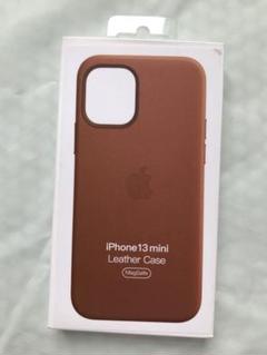純正 iPhone13 mini レザーケース ミッドナイト 黒 ブラック
