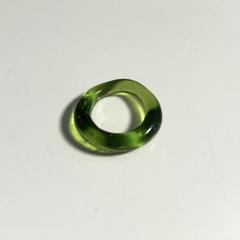 ガラスリング 緑
