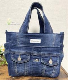No.627【DENIM✖️SIDEpocket ToteBag】カートバッグ✨ No.627【DENIM✖️SIDEpocket ToteBag】カートバッグ✨