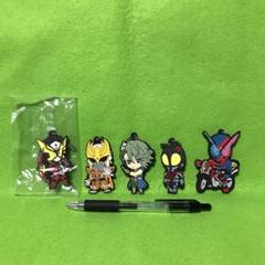 仮面ライダー　ラバーストラップ　５個セット