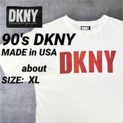 90s USA製 DKNY フロントロゴTシャツ ラルフローレン POLOのサムネイル