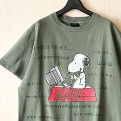 90s USA製古着　ヴィンテージ　changes スヌーピー　Tシャツ