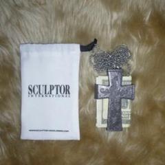 SCULPTOR Cross Leather Strap Wallet - メルカリ