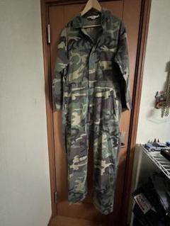 70s カモフラージュ　ジャンプスーツ　迷彩柄　ミリタリー　ツナギ　ビンテージ 70s イタリア軍 実物 サンマルコカモ 迷彩 海兵隊 ジャンプ