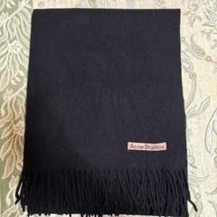 【美品】acne studios マフラー オートミール ピンクタグ Acne Studios マフラー CA0084 チェック柄 大判(506982364