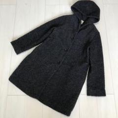 Samansa Mos2サマンサモスモス コート ダークグレー フード Lサイズ