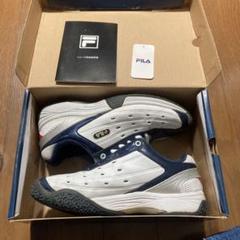 FILA テニスシューズ ホワイト/ネイビーのサムネイル
