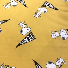 スヌーピー PEANUTS イエロー ニット生地