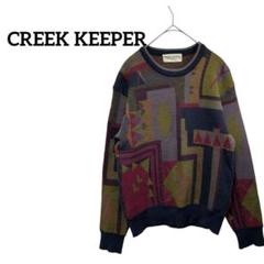 【ビンテージ】CREEK KEEPER クリークキーパー ゴルフニットウェア M