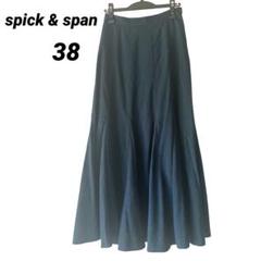 24SS★スピックアンドスパン T/R タイプライターロングスカート ネイビー 2025年最新】Spick and Span レディース ロングスカートの人気