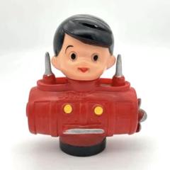 W/ソフビ しがちゃん 貯金箱 希少 レア コレクション④ 信ちゃん 貯金箱 信ちゃん号 信用金庫 希少 レア 昭和 レトロ
