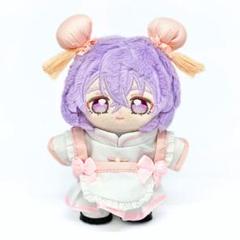 ✶10～12cmぬい服 チャイナ風メイド服 ピンクぬいぐるみ服いつ