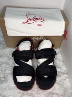 Christian Louboutin スポーツサンダル ブラック/レッド