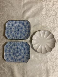 四角の骨董皿 楽天市場】骨董○御深井焼染付四方角皿○ | 江戸時代 | 縁に修理