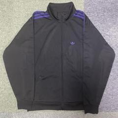 adidas ベッケンバウアートラックジャケット アディダス　ブラック　パープル adidas(アディダス) TRACKTOP JACKET トラックトップ ベッケン