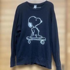 ユニクロ kaws peanuts スウェットシャツ L 黒のサムネイル