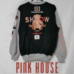 シモンズグランドセール 美品✨PINK HOUSE メルカリ - M 黒×グレー トレーナー トップス