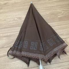 【美品】GIVENCHY  4Gロゴ　刺繍 日傘　ブラック 美品】GIVENCHY 4Gロゴ 刺繍 日傘 ブラック 美品】GIVENCHY 4G