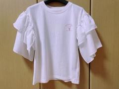 【新品】アンジュシャルム　辻希美さん　フリル袖 ホワイト Tシャツ M