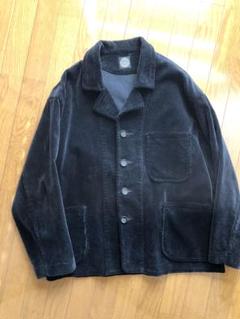 ポータークラシック コーデュロイ ダブル テーラード ジャケット ブラック希少S Porter Classic - CORDUROY TAILORED DOUBLE JACKET - BLACK