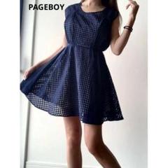 新品 PAGEBOY ネイビー ワンピース　定価8000円