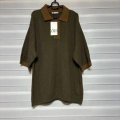 ZARA ザラ ウォッシュ加工 ニットポロシャツ S-Mサイズ 完売品 2025年最新】zara ニットポロシャツの人気アイテム - メルカリ