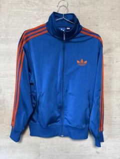 【希少カラー‼️】 adidas ファイヤーバードトラックジャケットO 紺 古着 80s アディダス】希少 トラックジャケット ファイヤーバード 銀
