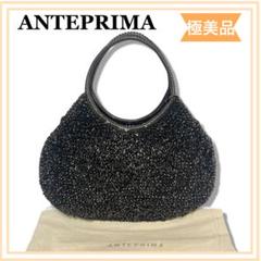 ANTEPRIMA (アンテプリマ) スタンダード　ラウンド　横型黒【使用済み】 ルッケット/横長/ミディアム/エナメルレッド ｜ 【公式
