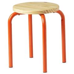 廃盤オレンジ色のIKEAの椅子　2組になります。 オレンジの椅子・チェアの通販 - IKEA