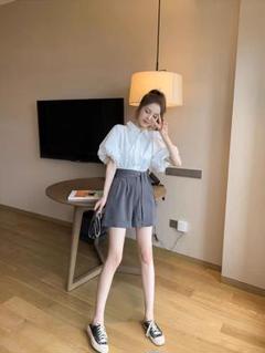 春夏女子会に✨リボン付きゆったりパンツ❤️ワンポイント入り
