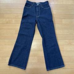 SIMPLICTE シンプリシテェ デニムパンツ 濃紺 ハイウエスト フレア