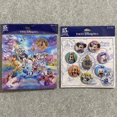 【未開封】東京ディズニーシー15周年 ポストカードセット・カンバッジ