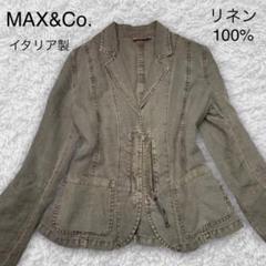 高級】【40】MAX&Co. 花柄 レース切り替え ジャケット レディース ...