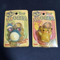 新品未開封 ポケモン おしゃべり ライトキーホルダー TOMY レトロ 焼けあり