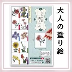 塗り絵 大人 初心者 きれい ぬりちゃんねる 小さめ 美しい 花 10種 40枚