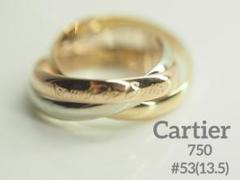 カルティエ トリニティ3連リング K18 ♯53 37H2410