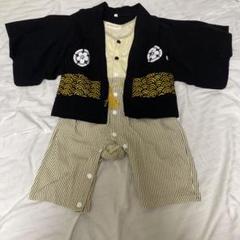 黒い着物スタイルのベビー服　上下