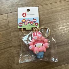 サンリオ　ミャクミャク　マイメロディ　立体マスコットチャーム　キーホルダー