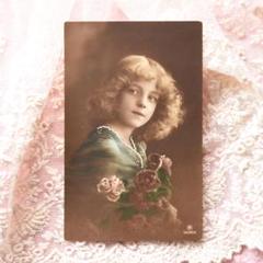 アンティークポストカード　薔薇の肖像　～美しい少女～ アンティークポストカード 薔薇の肖像 ～美しい少女～ - メルカリ