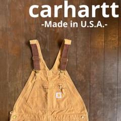 USA製！！【Carhartt カーハート】ダック地オーバーオール ブラウン