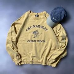 古着90s Hanes BEEFY-T スウェット黄XXL【AB32】