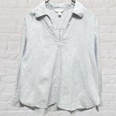 H&M エイチアンドエム スキッパーシャツ ストライプ カットソー 体型カバー