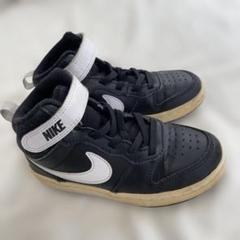 NIKE ハイカットスニーカー ブラック/ホワイト 17cm
