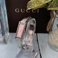 Gucci YA015562 ピンクパール GG柄 1Pダイヤ バングルウォッチ