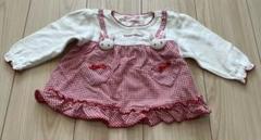 メゾピアノ　トップスうさぎお洋服　サイズ80