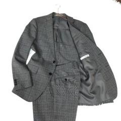 Max Laurel　セットアップスーツ　グレンチェック　グレー　背抜き　M相当