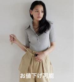 Sea Room Lynn」 伊原葵さんコラボ ベロアトップス ブラック