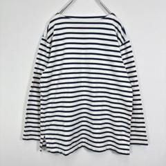 無印良品　カットソー　ボーダー　長袖Tシャツ　Lサイズ　コットン
